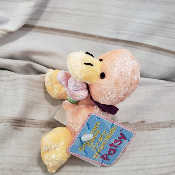 Vintage Dan Dee Patsy Duck Crushed Velvet Plush Stuffed Toy Mini 4 Inch 80s - Picture 5 of 10